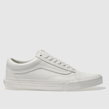 VANS WHITE OLD SKOOL EMBOSSED SIDEWALL TRAINERS VANS WHITE OLD SKOOL EMBOSSED SIDEWALL TRAINERS