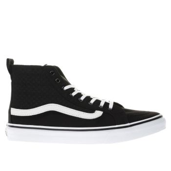 VANS BLACK & WHITE SK8-HI SLIM CHECKER GORE TRAINERS VANS BLACK & WHITE SK8-HI SLIM CHECKER GORE TRAINERS