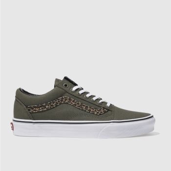 VANS KHAKI OLD SKOOL TRAINERS VANS KHAKI OLD SKOOL TRAINERS