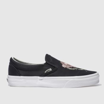 VANS BLACK & WHITE SLIP CALIFORNIA SOUVENIR TRAINERS VANS BLACK & WHITE SLIP CALIFORNIA SOUVENIR TRAINERS