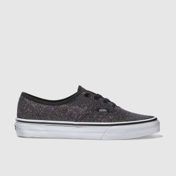 VANS BLACK & GREEN AUTHENTIC TRAINERS VANS BLACK & GREEN AUTHENTIC TRAINERS
