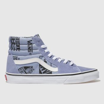 VANS LILAC SK8-HI LOGO MIX TRAINERS VANS LILAC SK8-HI LOGO MIX TRAINERS
