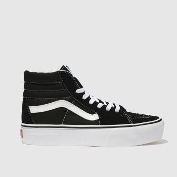 VANS BLACK & WHITE SK8-HI PLATFORM 2.0 TRAINERS VANS BLACK & WHITE SK8-HI PLATFORM 2.0 TRAINERS