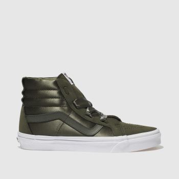 VANS KHAKI SK8-HI ALT LACE BALLERINA TRAINERS VANS KHAKI SK8-HI ALT LACE BALLERINA TRAINERS