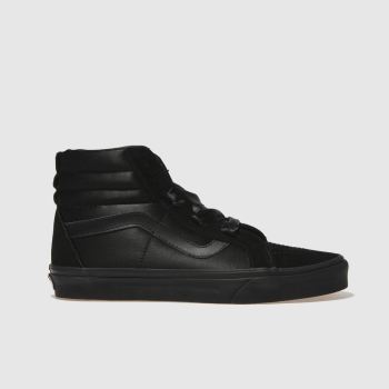 VANS BLACK SK8-HI ALT LACE BALLERINA TRAINERS VANS BLACK SK8-HI ALT LACE BALLERINA TRAINERS