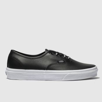 VANS BLACK AUTHENTIC WEBBING TRAINERS VANS BLACK AUTHENTIC WEBBING TRAINERS