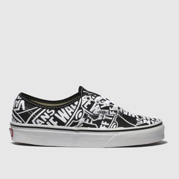 VANS BLACK & WHITE AUTHENTIC OTW TRAINERS VANS BLACK & WHITE AUTHENTIC OTW TRAINERS