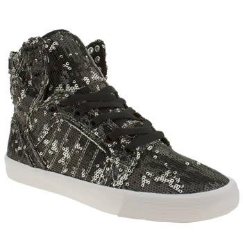 womens supra black & white skytop ii trainers womens supra black & white skytop ii trainers