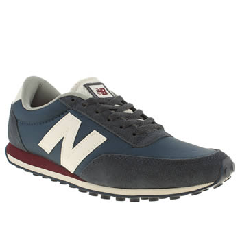 womens new balance navy & red 410 suede & nylon trainers womens new balance navy & red 410 suede & nylon trainers