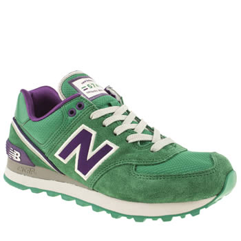 womens new balance green 574 stadium jacket trainers womens new balance green 574 stadium jacket trainers