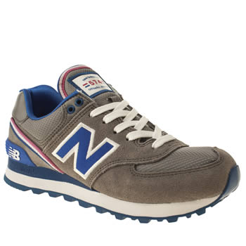 womens new balance grey 574 stadium jacket trainers womens new balance grey 574 stadium jacket trainers