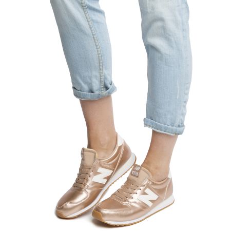 new balance 420 trainers in off white with rose gold trim new balance 420 trainers in off white with rose gold trim