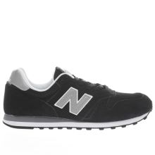 New Balance Black & Silver 373 V1 Suede Womens Trainers