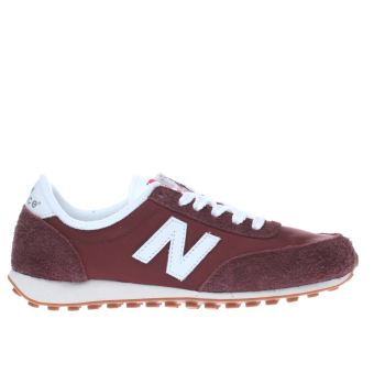 NEW BALANCE BURGUNDY 410 V1 SUEDE TRAINERS NEW BALANCE BURGUNDY 410 V1 SUEDE TRAINERS