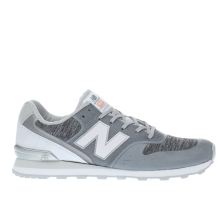 New Balance Light Grey 996 Synthetic Womens Trainers