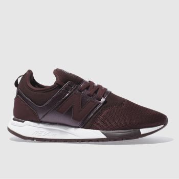 NEW BALANCE BURGUNDY 247 CLASSIC TRAINERS NEW BALANCE BURGUNDY 247 CLASSIC TRAINERS