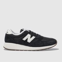 New Balance Black & White 420 Rev Lite Suede Womens Trainers