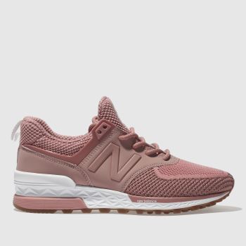 NEW BALANCE PINK 574 V TRAINERS NEW BALANCE PINK 574 V TRAINERS