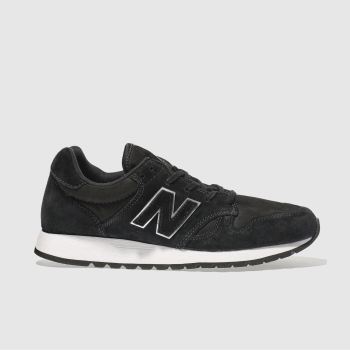NEW BALANCE BLACK & SILVER 520 R METALLIC TRAINERS NEW BALANCE BLACK & SILVER 520 R METALLIC TRAINERS