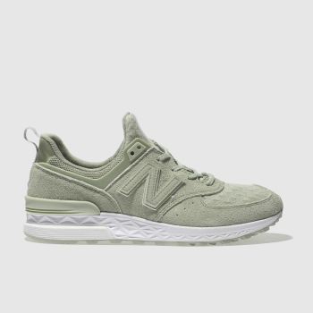 NEW BALANCE GREEN 574 V1 SUEDE TRAINERS NEW BALANCE GREEN 574 V1 SUEDE TRAINERS