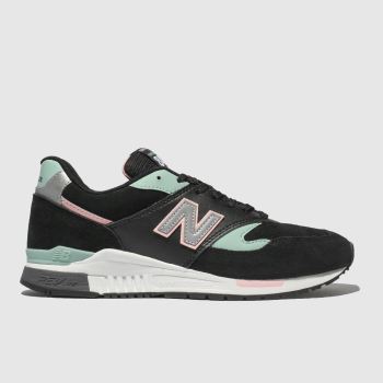 NEW BALANCE BLACK & PINK 840 V1 TRAINERS NEW BALANCE BLACK & PINK 840 V1 TRAINERS