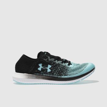 UNDER ARMOUR BLACK AND BLUE THREADBORNE BLUR TRAINERS UNDER ARMOUR BLACK AND BLUE THREADBORNE BLUR TRAINERS