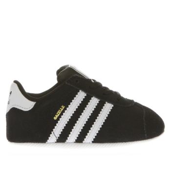 kids adidas black & white gazelle crib shoes kids adidas black & white gazelle crib shoes