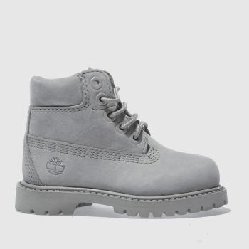 TIMBERLAND GREY 6 INCH PREMIUM TODDLER BOOTS TIMBERLAND GREY 6 INCH PREMIUM TODDLER BOOTS