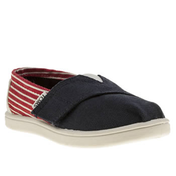 kids toms navy & red seasonal classic boots kids toms navy & red seasonal classic boots