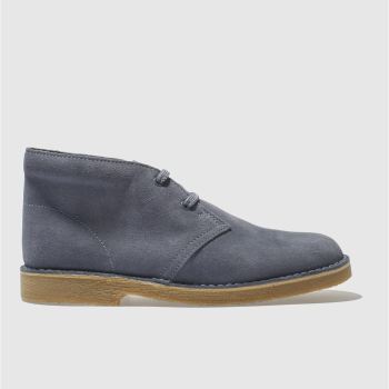 CLARKS ORIGINALS BLUE DESERT BOOTS YOUTH CLARKS ORIGINALS BLUE DESERT BOOTS YOUTH