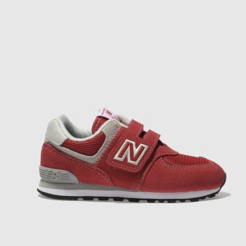 NEW BALANCE RED 574 TRAINERS TODDLER NEW BALANCE RED 574 TRAINERS TODDLER