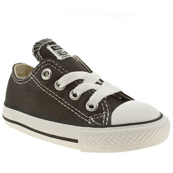 kids converse dark grey all star lo trainers kids converse dark grey all star lo trainers