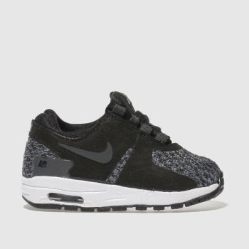 NIKE BLACK & GREY AIR MAX ZERO SE TODDLER TRAINERS NIKE BLACK & GREY AIR MAX ZERO SE TODDLER TRAINERS