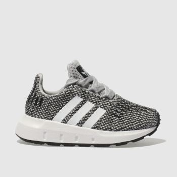 ADIDAS LIGHT GREY SWIFT RUN TRAINERS TODDLER ADIDAS LIGHT GREY SWIFT RUN TRAINERS TODDLER