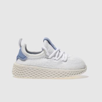 ADIDAS WHITE & BLUE PHARRELL WILLIAMS TENNIS HU TRAINERS TODDLER ADIDAS WHITE & BLUE PHARRELL WILLIAMS TENNIS HU TRAINERS TODDLER