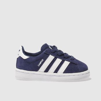 ADIDAS NAVY & WHITE CAMPUS TODDLER TRAINERS ADIDAS NAVY & WHITE CAMPUS TODDLER TRAINERS