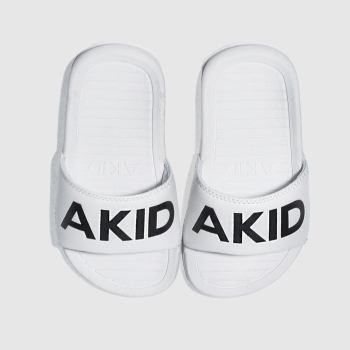 AKID WHITE & BLACK ASTON TRAINERS TODDLER AKID WHITE & BLACK ASTON TRAINERS TODDLER