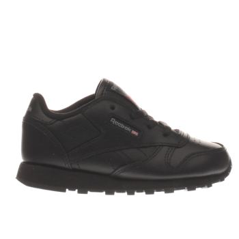 REEBOK BLACK CLASSIC LEATHER GIRLS TODDLER TRAINERS REEBOK BLACK CLASSIC LEATHER GIRLS TODDLER TRAINERS