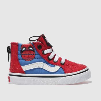 VANS RED SK8-HI MARVEL SPIDER-MAN TRAINERS TODDLER VANS RED SK8-HI MARVEL SPIDER-MAN TRAINERS TODDLER