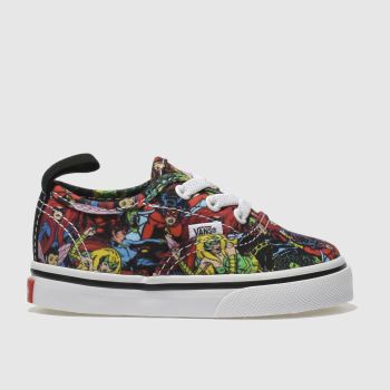 VANS RED & BLACK AUTHENTIC MARVEL CHARACTERS TRAINERS TODDLER VANS RED & BLACK AUTHENTIC MARVEL CHARACTERS TRAINERS TODDLER