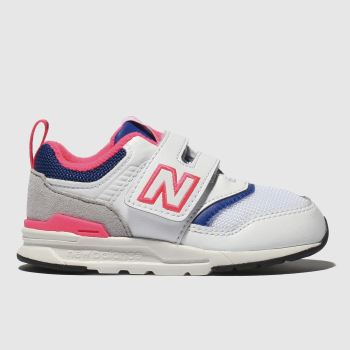 new balance white & blue 997 trainers toddler new balance white & blue 997 trainers toddler