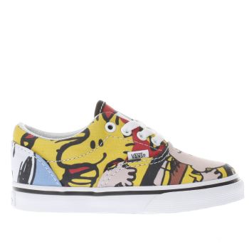 VANS YELLOW & RED ERA PEANUTS THE GANG GIRLS TODDLER TRAINERS VANS YELLOW & RED ERA PEANUTS THE GANG GIRLS TODDLER TRAINERS