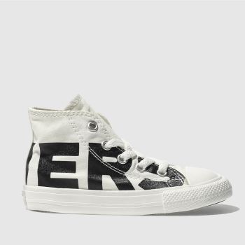 CONVERSE NATURAL ALL STAR HI WORDMARK TRAINERS TODDLER CONVERSE NATURAL ALL STAR HI WORDMARK TRAINERS TODDLER
