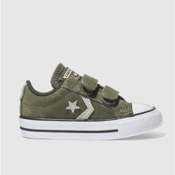 CONVERSE KHAKI STAR PLAYER 2V TRAINERS TODDLER CONVERSE KHAKI STAR PLAYER 2V TRAINERS TODDLER