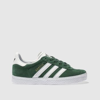 ADIDAS DARK GREEN GAZELLE TRAINERS JUNIOR ADIDAS DARK GREEN GAZELLE TRAINERS JUNIOR