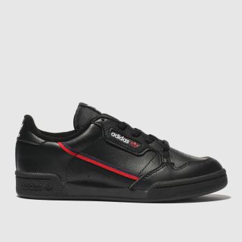 adidas black & red continental 80 trainers junior adidas black & red continental 80 trainers junior