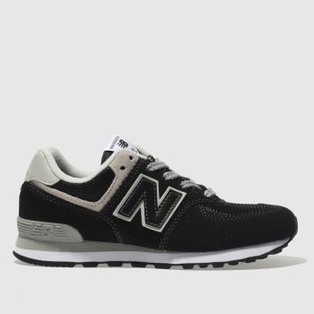 NEW BALANCE BLACK 574 TRAINERS JUNIOR NEW BALANCE BLACK 574 TRAINERS JUNIOR
