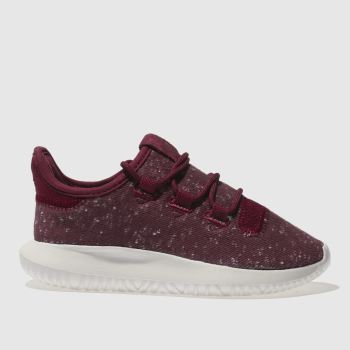 ADIDAS BURGUNDY TUBULAR SHADOW JUNIOR TRAINERS ADIDAS BURGUNDY TUBULAR SHADOW JUNIOR TRAINERS