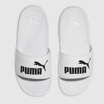 PUMA WHITE POPCAT TRAINERS JUNIOR PUMA WHITE POPCAT TRAINERS JUNIOR