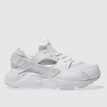 NIKE WHITE HUARACHE RUN JUNIOR TRAINERS NIKE WHITE HUARACHE RUN JUNIOR TRAINERS
